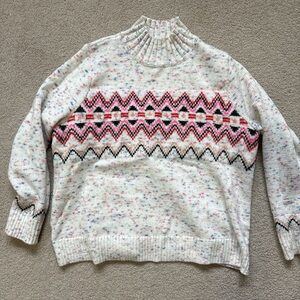 LOFT Multicolor Patterned Women's Sweater